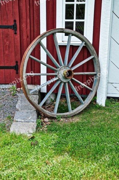 Wagon Wheel Civil War Battle Cannon Gun