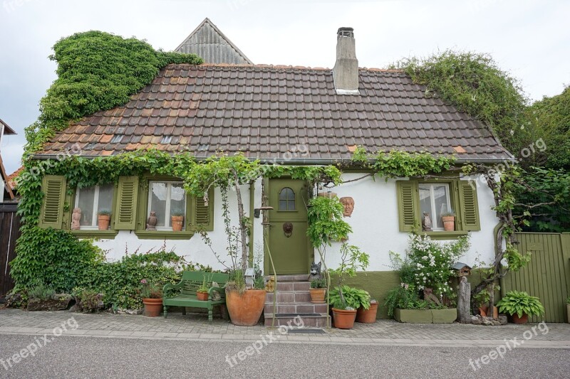 Building Witch's House Facade Scary Cheap Home