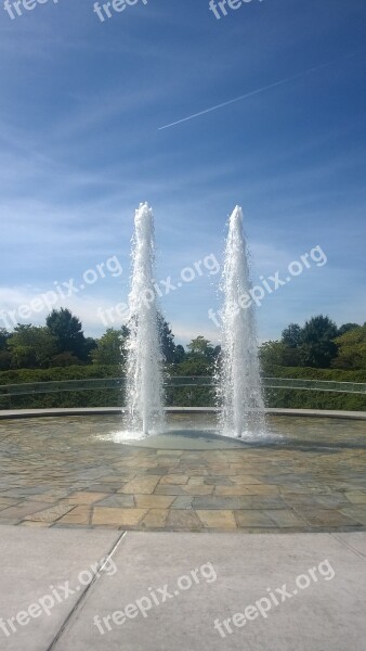 Water Fountains Fountain Flowing Summer