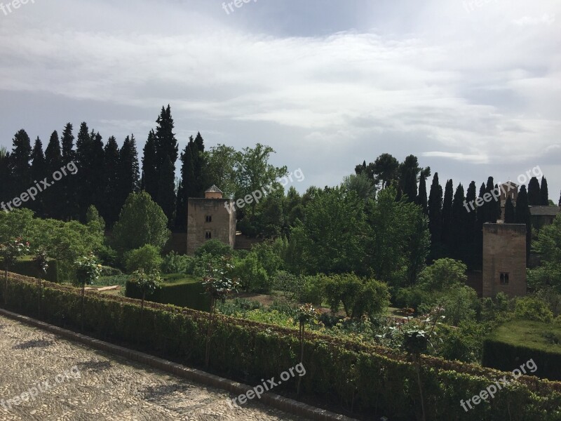 Alhambra Tower Of The Princess Granada Free Photos