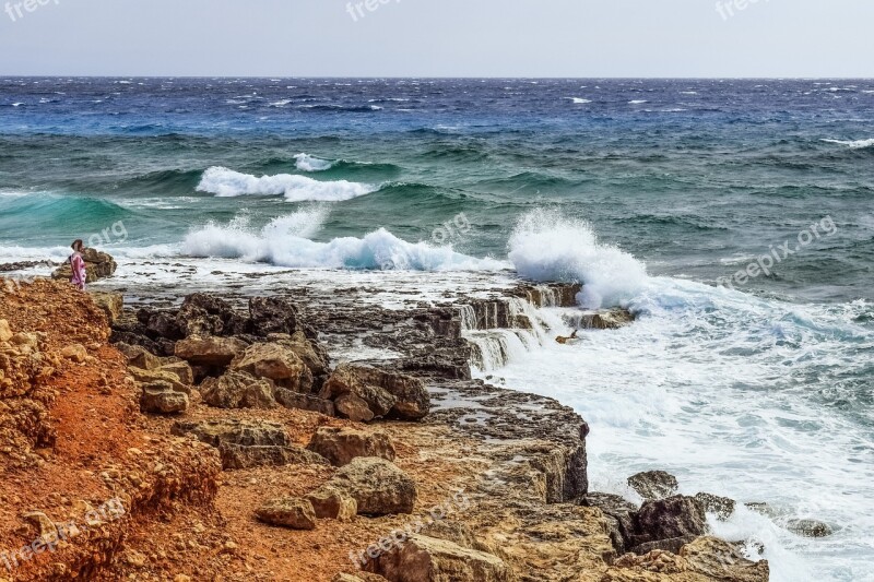 Rocky Coast Waves Coast Sea Cliff