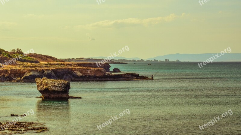 Rocky Coast Rock Formation Sea Horizon