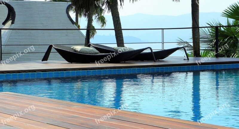 Swimming Pool Infinity Swimming Pool Relaxation