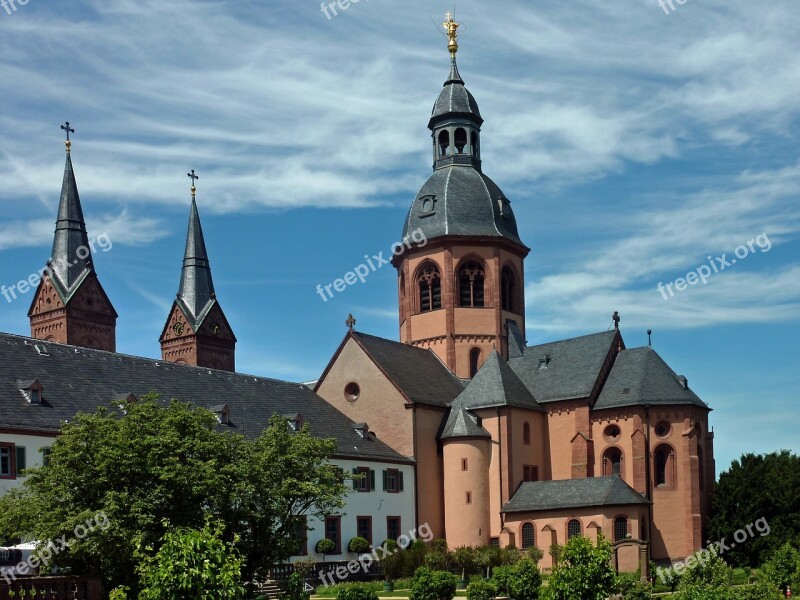 Basilica Seligenstadt Monastery Monastery Garden Einhard Basilica