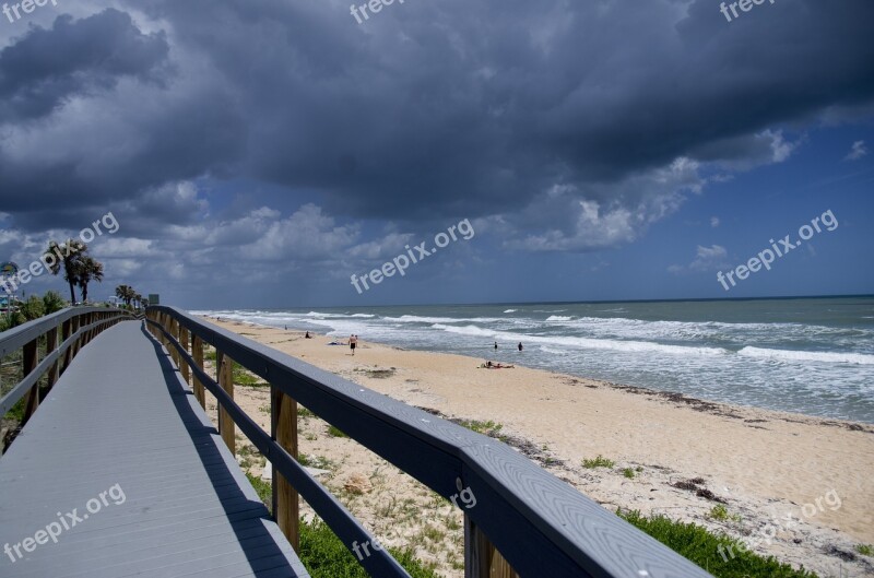 Beach Boardwalk Ocean Sand Vacation