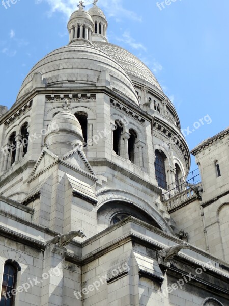 Paris Sacred Heart Dome Basilica Montmartre