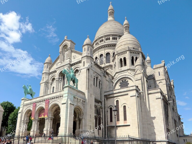 Paris Sacred Heart Dome Basilica Montmartre