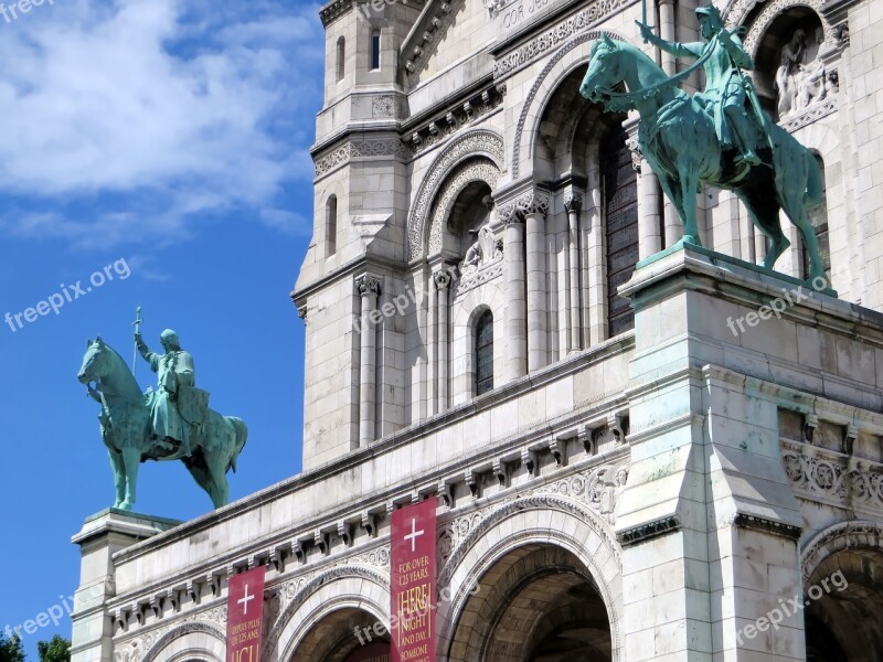 Paris Sacred Heart Basilica Montmartre Monument