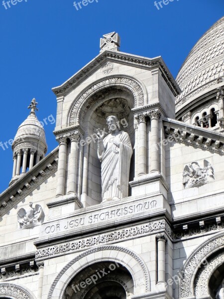 Paris Sacred Heart Dome Basilica Montmartre