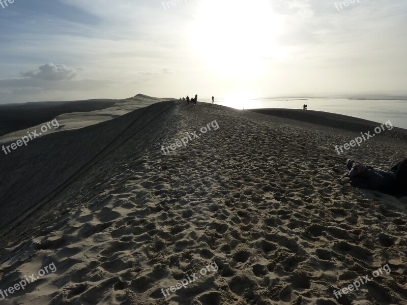 Dune Of Pilat Dune Sand France Pilat Dune