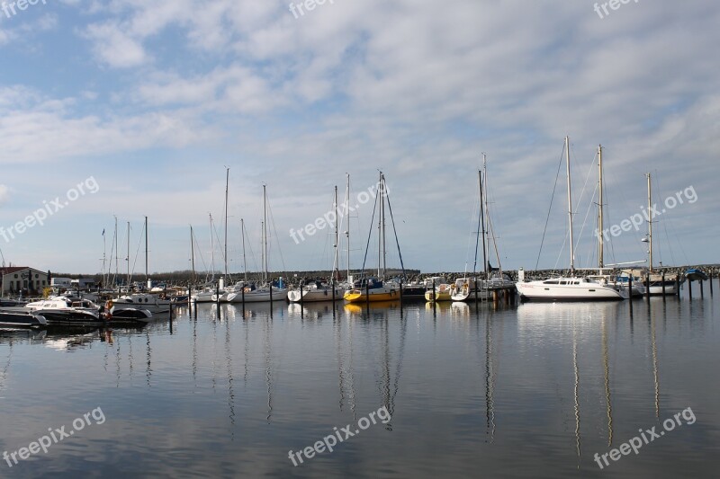 Barth Port Sailing Boat Baltic Sea Bodden