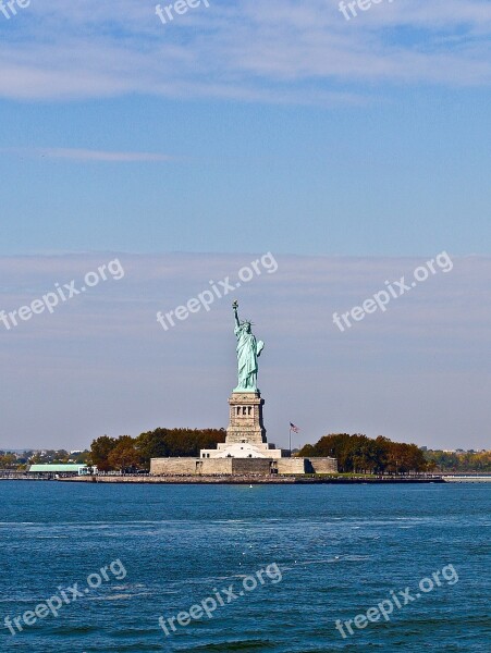 Statue Of Liberty New York United States Statue Water