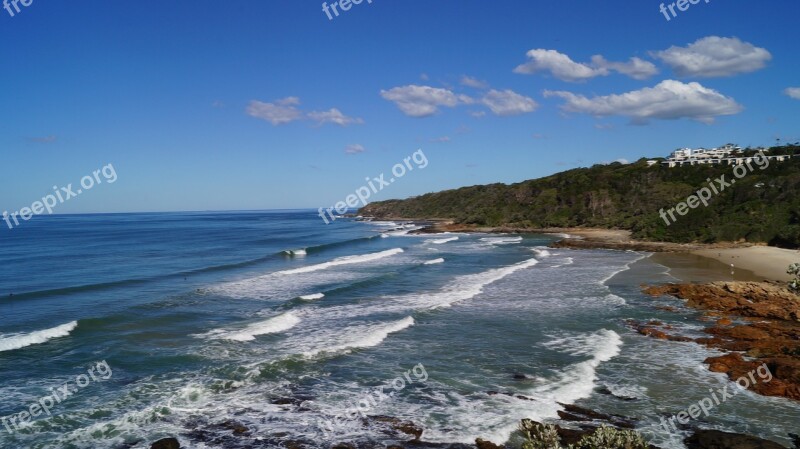 Sunshine Coast Queensland Australia Surf Beach Free Photos