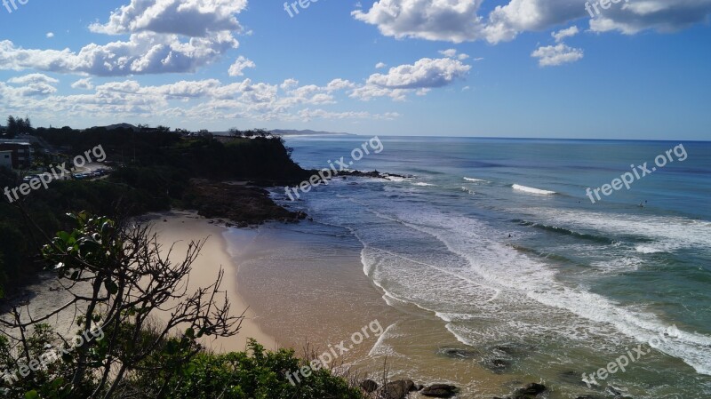 Sunshine Coast Queensland Australia Surf Beach Free Photos