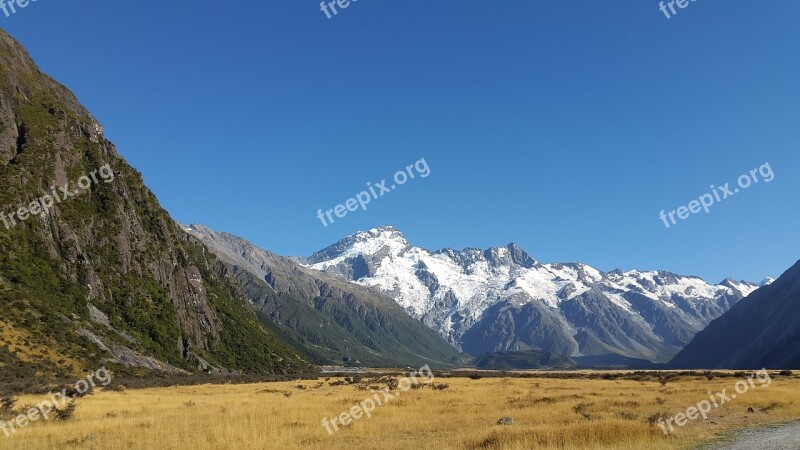 Mount Cook New Zealand Mountain New Zealand