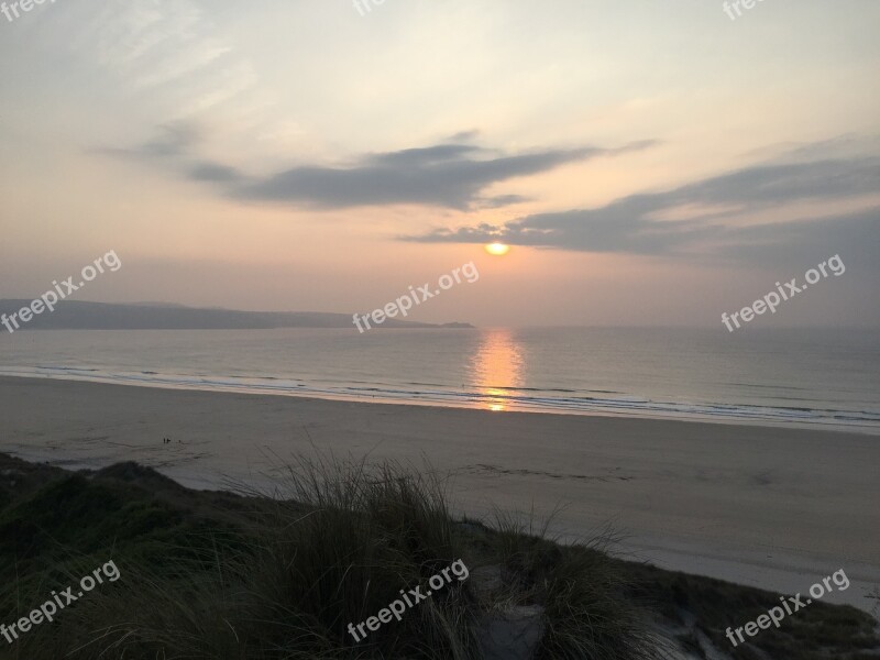 Cornwall Sunset Beach Free Photos