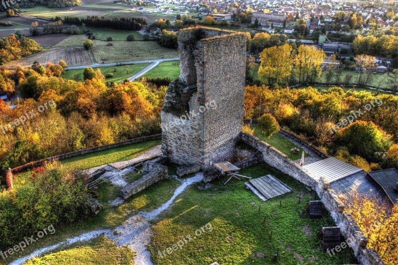 Ball Castle Ruin Northern Hesse Castle Middle Ages