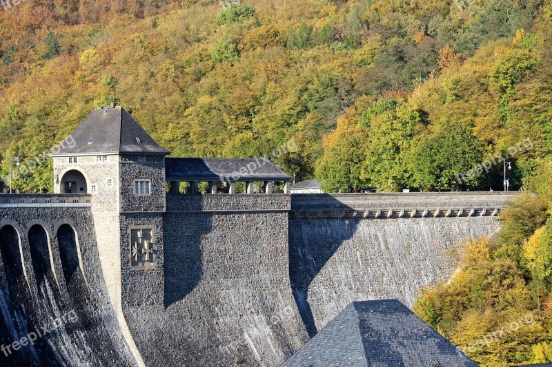 Dam Edersee Schloss Waldeck Northern Hesse Reservoir