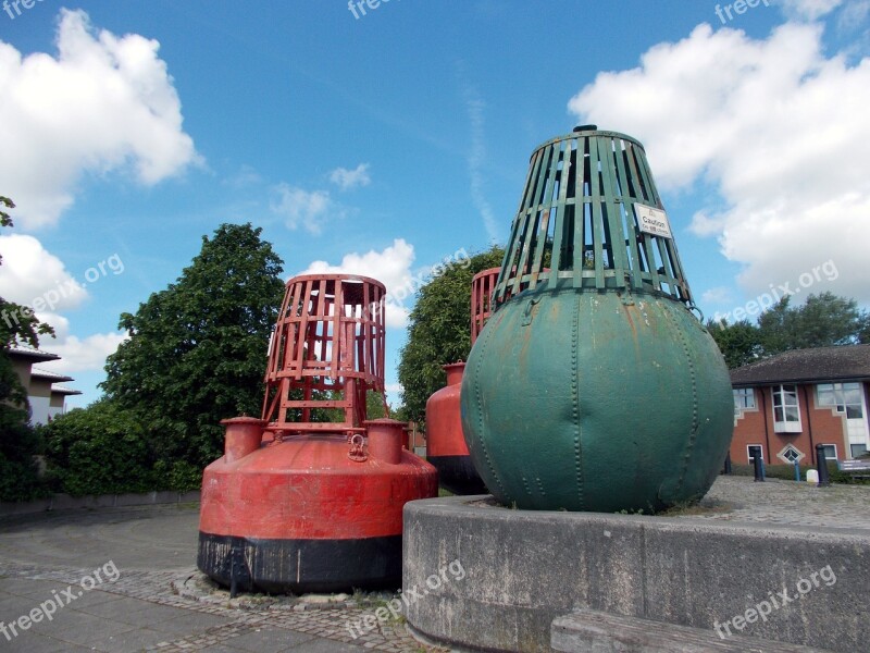 Old Channel Buoys Preston Dock