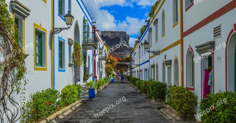 Road Alley Houses Building Architecture