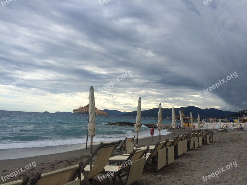 Liguria Sea Clouds Free Photos