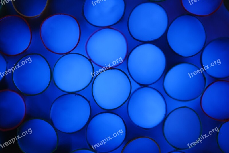 Background Photo Blue Straws Free Photos