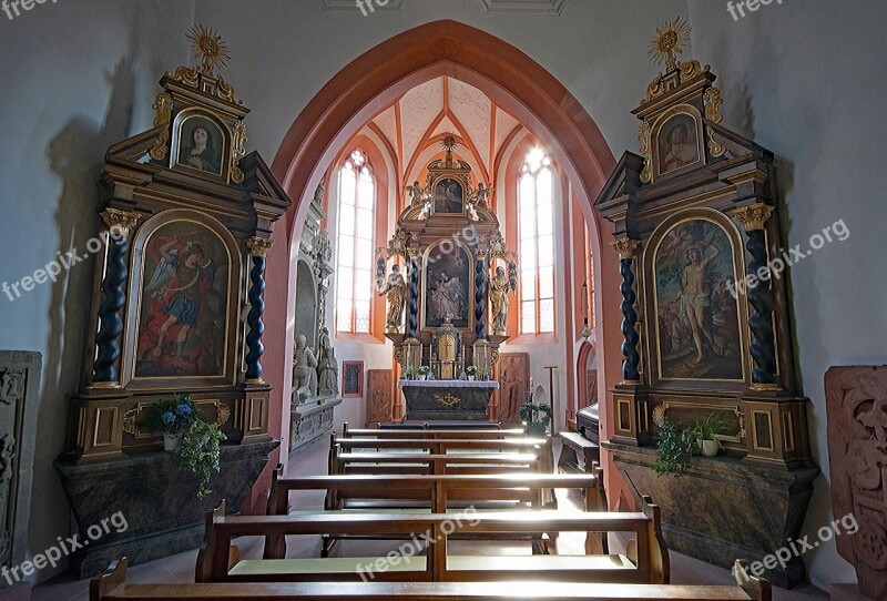 Pilgrimage Church Hess Contained Mespelbrunn Bavaria Germany