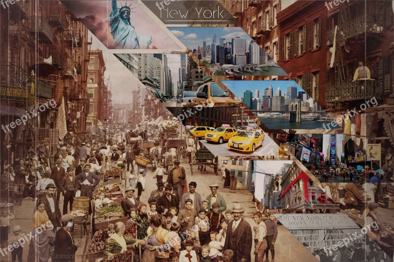 Photomontage New York America Ny Fantasy