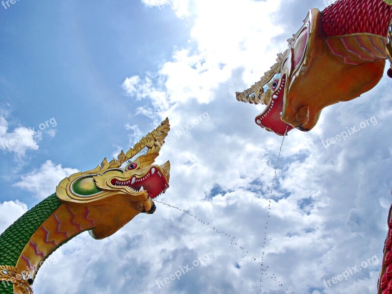 Sky Red Landscape Outdoor Dragon