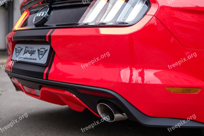 Mustang Gt Red Usa Car