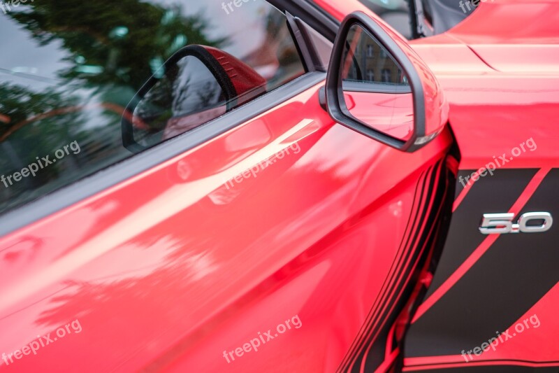 Mustang Gt Red Usa Car