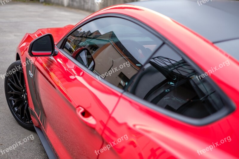 Mustang Gt Red Usa Car