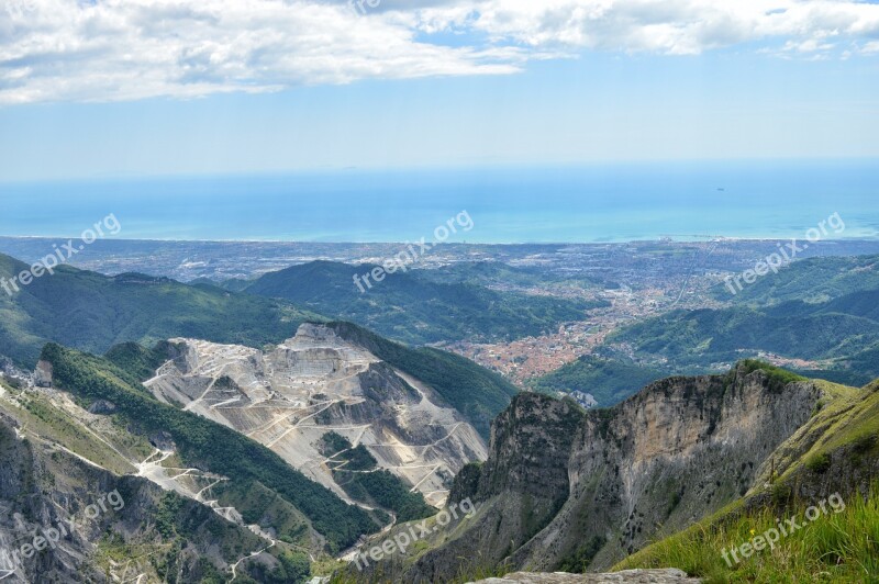 Carrara Cave Marble Tuscany Alps