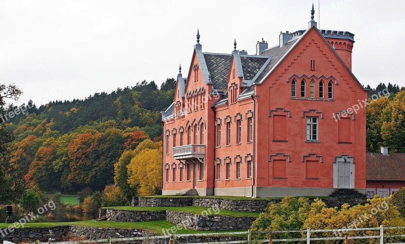 Castle Sweden Halland Höstbild Nature