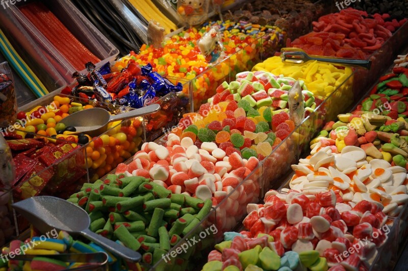 Candy Sugar Goods Colorful Color Nibble