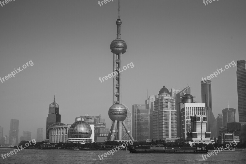 Shanghai Building Landmarks Free Photos