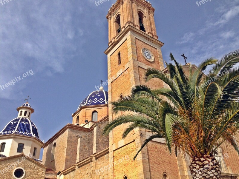 Altea Alicante Valencia Spain Monument