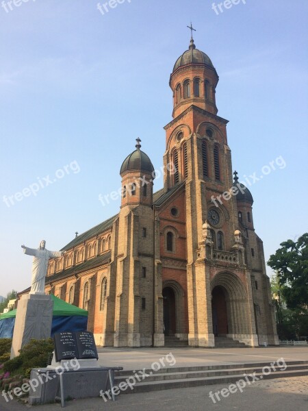 Electric Cathedral Jeonju Cathedral Free Photos