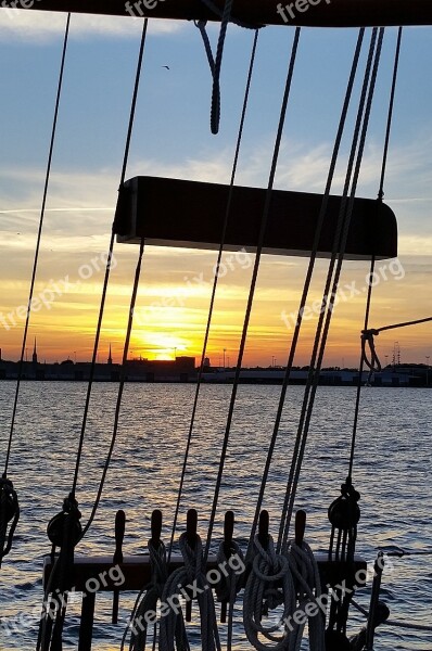 Sailing Ship Charleston Harbour Sail