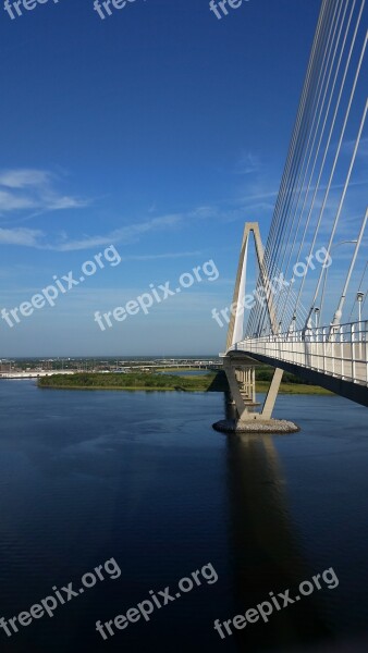 Charleston South Carolina Bridge Cable Stay Charleston South Carolina