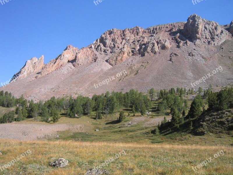 Mountain Scenery Altai Nature Hill