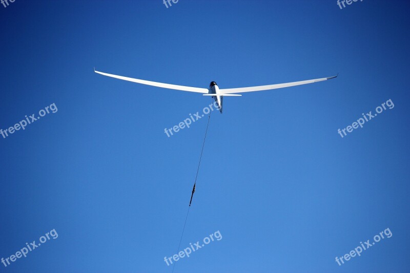 Glider Pilot Start Gliding Aircraft Towing Glider