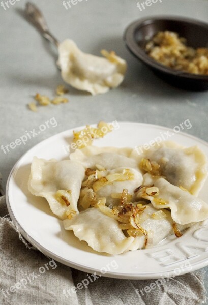 Dumplings Slavic Cuisine Filling Pierogi Ruskie Dish Jarskie