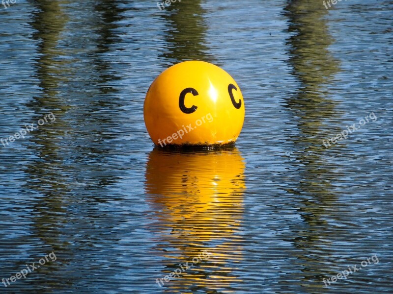 Buoy Float Water Buoyancy Reflection