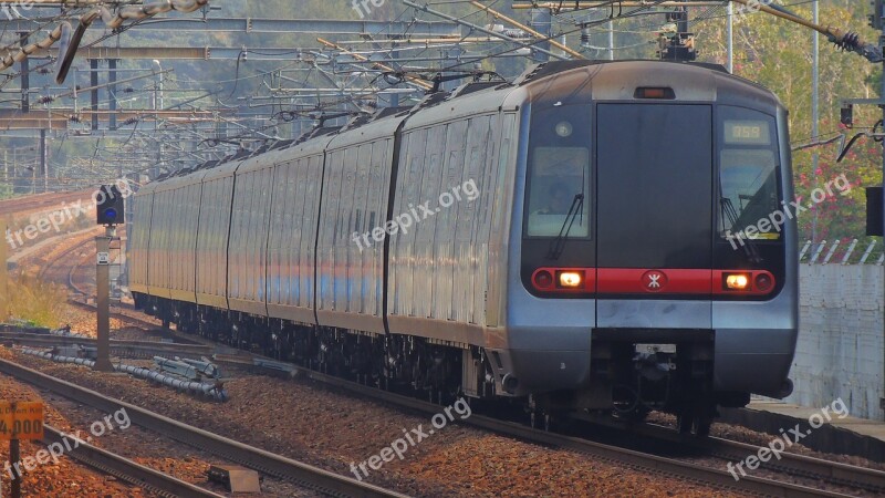 Hongkong Train Rail Railway City