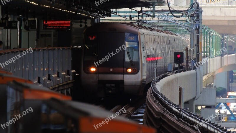 Hongkong Train Rail Railway City