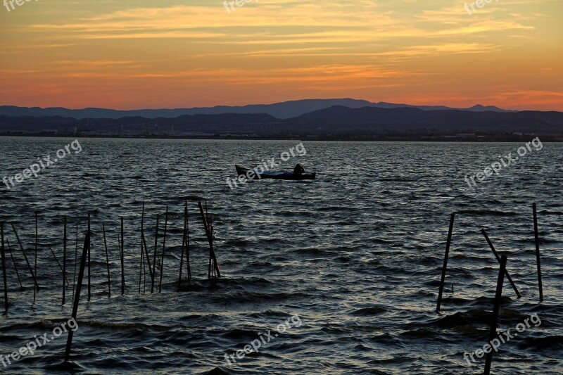 Boat Sunset Beach Sun Sea