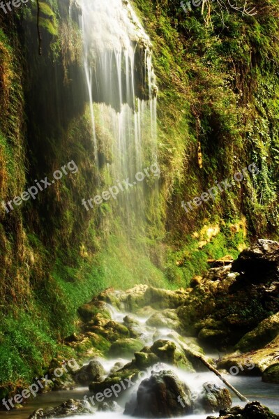 Waterfall Nature Turkey Green Antalya