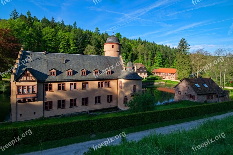 Castle Mespelbrunn Bavaria Germany Spessart