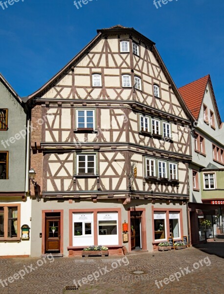 Wertheim Baden Württemberg Germany Historic Center Old Building